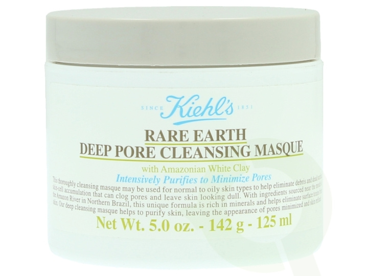 Kiehls Kiehl\'s Rare Earth Deep Pore Cleansing Masque 125 ml With Amazonian White Clay - For Normal To Oily Skins Types i gruppen SKÖNHET & HÄLSA / Hudvård / Ansiktsvård / Masker hos TP E-commerce Nordic AB (C53235)