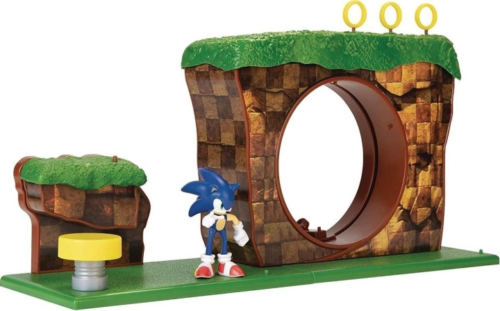 SEGA Sonic: Green Hill Zone Playset i gruppen LEKSAKER, BARN- & BABYPRODUKTER / Leksaker / Leksaker hos TP E-commerce Nordic AB (C53279)