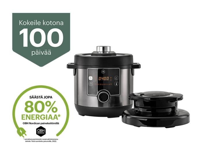 OBH Nordica Turbo Cuisine & Fry Multicooker QK7788S0 - multifunktionell airfryer, 7,6 L i gruppen HEM, HUSHÅLL & TRÄDGÅRD / Hushållsmaskiner / Airfryers & fritöser hos TP E-commerce Nordic AB (C53345)