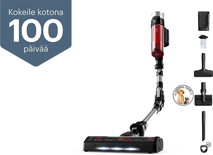 OBH Nordica X-Force Flex 9.60 Animal - Dammsugare, röd i gruppen HEM, HUSHÅLL & TRÄDGÅRD / Städprodukter / Dammsugare & Tillbehör / Handdammsugare hos TP E-commerce Nordic AB (C53375)