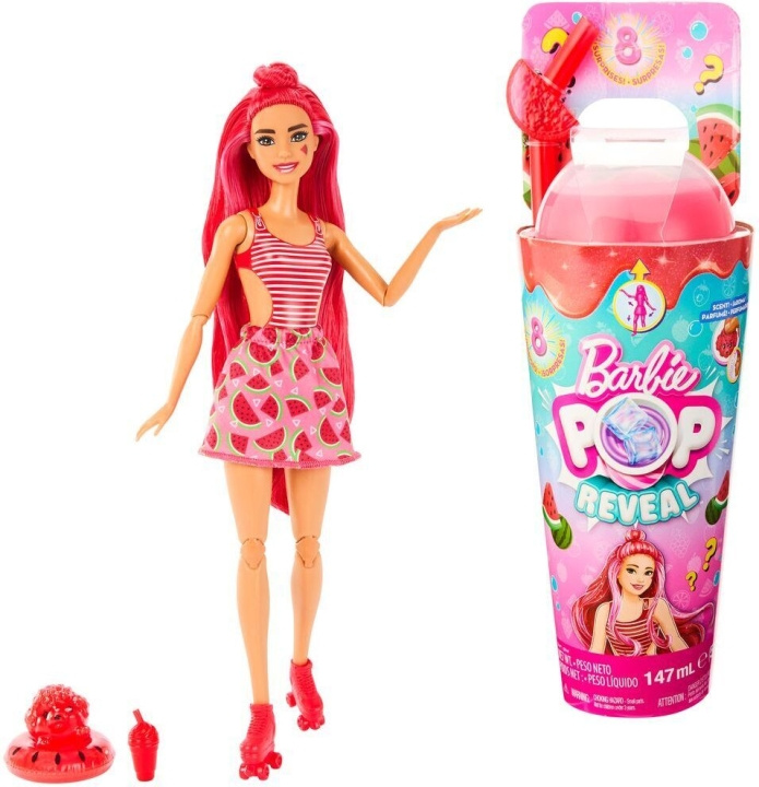 Barbie Pop Reveal Watermelon Crush - modedocka i gruppen LEKSAKER, BARN- & BABYPRODUKTER / Leksaker / Dockor & Tillbehör hos TP E-commerce Nordic AB (C53386)
