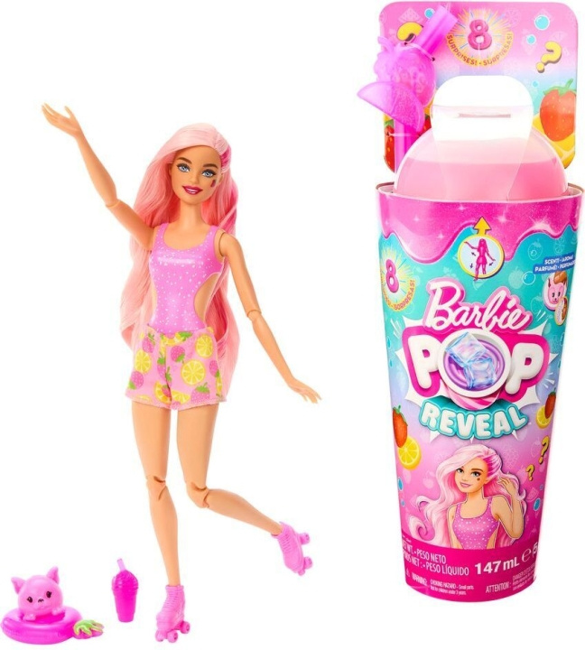 Barbie Pop Reveal Strawberry Lemonade - modedocka i gruppen LEKSAKER, BARN- & BABYPRODUKTER / Leksaker / Dockor & Tillbehör hos TP E-commerce Nordic AB (C53387)