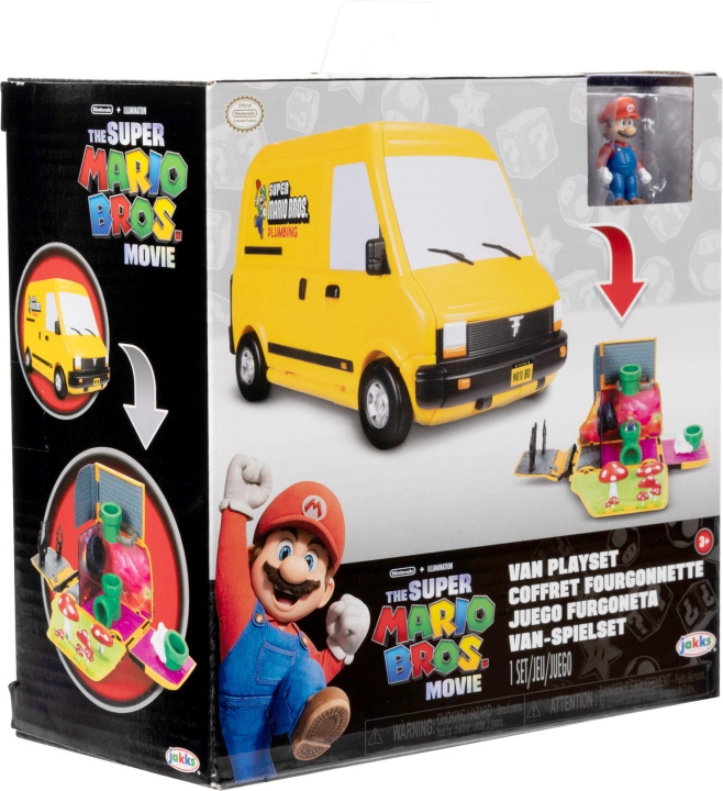Nintendo Super Mario Bros Movie Mini World Van Playset i gruppen LEKSAKER, BARN- & BABYPRODUKTER / Leksaker / Leksaksbilar & andra fordon hos TP E-commerce Nordic AB (C53392)