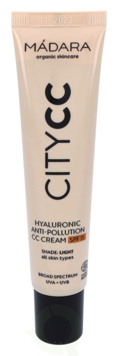 Madara Hyaluronic Anti-Pollution CC Cream SPF15 40 ml Light, All Skin Types i gruppen SKÖNHET & HÄLSA / Makeup / Basmakeup / CC/BB Cream hos TP E-commerce Nordic AB (C53481)