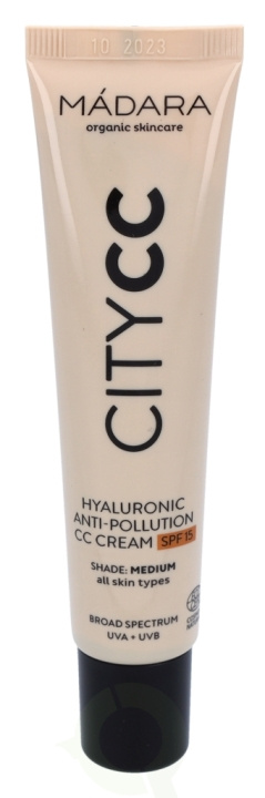Madara Hyaluronic Anti-Pollution CC Cream SPF15 40 ml Medium - For All Skin Types i gruppen SKÖNHET & HÄLSA / Makeup / Basmakeup / CC/BB Cream hos TP E-commerce Nordic AB (C53482)