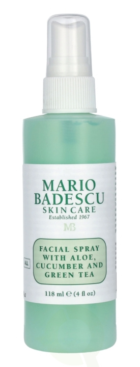 Mario Badescu Facial Spray 118 ml Aloe, Cucumber & Green Tea i gruppen SKÖNHET & HÄLSA / Hudvård / Ansiktsvård / Ansiktsvatten & Facemist hos TP E-commerce Nordic AB (C53599)
