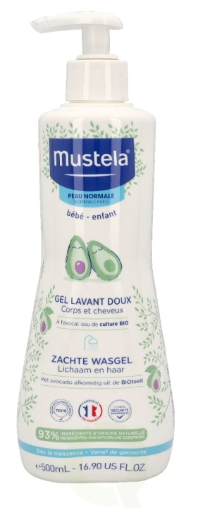 Mustela Gentle Cleansing Gel 500 ml Enfant/Normal Skin i gruppen SKÖNHET & HÄLSA / Hudvård / Kroppsvård / Bad & Duschcreme hos TP E-commerce Nordic AB (C53832)