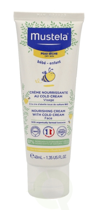 Mustela Bebe Nourishing Cream With Cold Cream 40 ml i gruppen SKÖNHET & HÄLSA / Hudvård / Ansiktsvård / Ansiktskräm hos TP E-commerce Nordic AB (C53846)