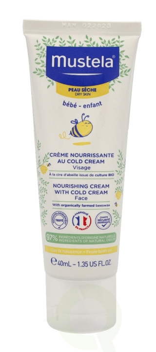 Mustela Bebe Nourishing Cream With Cold Cream 40 ml i gruppen SKÖNHET & HÄLSA / Hudvård / Ansiktsvård / Dagkräm hos TP E-commerce Nordic AB (C53846)