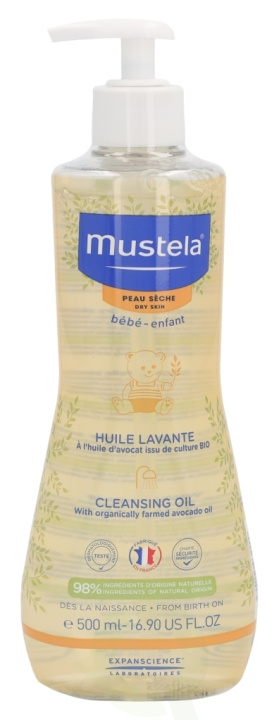 Mustela Cleansing Oil 500 ml Dry Skin i gruppen SKÖNHET & HÄLSA / Hudvård / Kroppsvård / Bad & Duschcreme hos TP E-commerce Nordic AB (C53848)