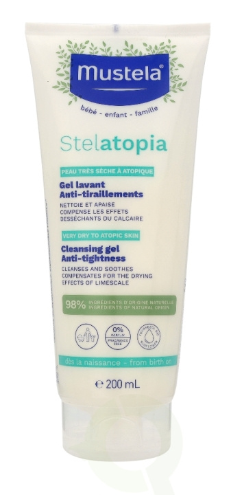 Mustela Bebe Stelatopia Cleansing Gel 200 ml i gruppen SKÖNHET & HÄLSA / Hudvård / Kroppsvård / Bad & Duschcreme hos TP E-commerce Nordic AB (C53850)