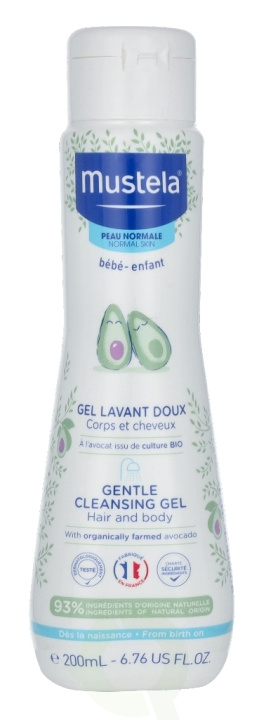 Mustela Bebe Gentle Cleansing Gel Hair And Body 200 ml i gruppen SKÖNHET & HÄLSA / Hudvård / Kroppsvård / Bad & Duschcreme hos TP E-commerce Nordic AB (C53857)