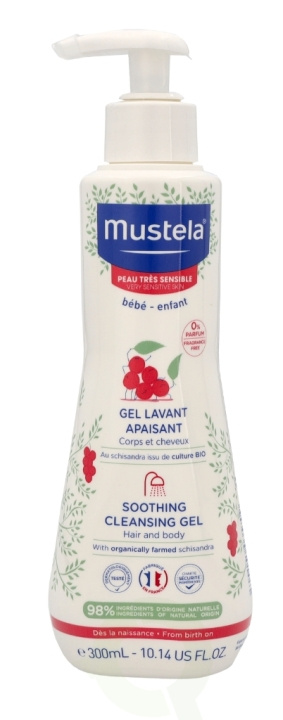 Mustela Soothing Cleansing Gel Hair And Body 300 ml i gruppen SKÖNHET & HÄLSA / Hudvård / Kroppsvård / Bad & Duschcreme hos TP E-commerce Nordic AB (C53858)