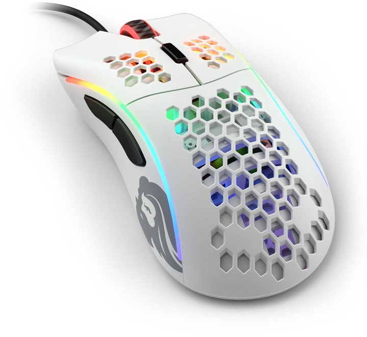 Glorious Model D Gaming Mus, Vit (Matt) i gruppen DATORER & KRINGUTRUSTNING / Gaming / Möss hos TP E-commerce Nordic AB (C53977)