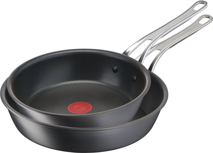 Tefal Jamie Oliver Cook\'s Classics HA - Stekpanneset, 24 cm + 28 cm, svart i gruppen HEM, HUSHÅLL & TRÄDGÅRD / Köksredskap / Stekpannor hos TP E-commerce Nordic AB (C53981)