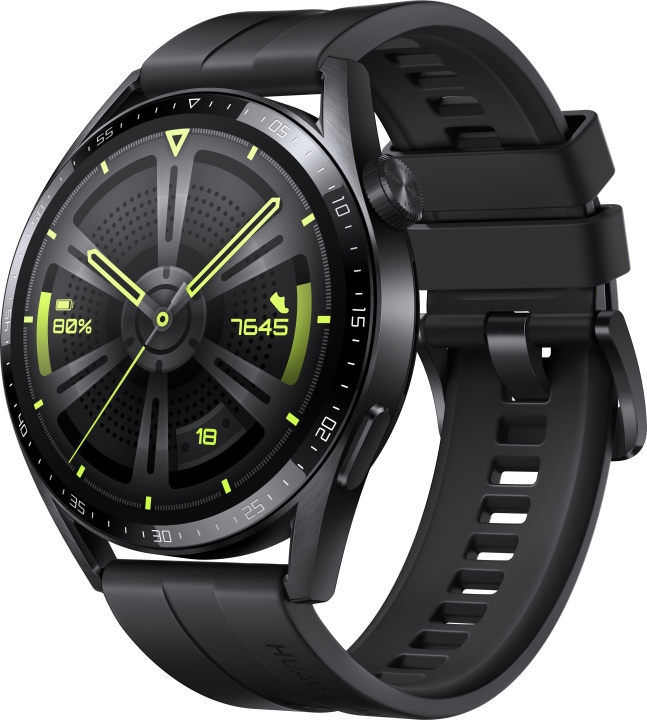 Huawei Watch GT 3 - Smartwatch, 46 mm, Svart i gruppen SPORT, FRITID & HOBBY / Smartwatch & Aktivitetsarmband / Smartwatches hos TP E-commerce Nordic AB (C53995)