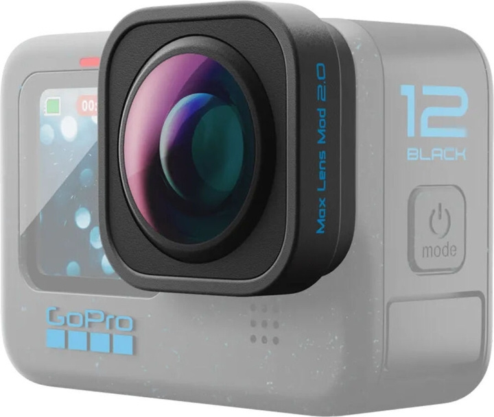 GoPro Max Lens Mod 2.0 - vidvinkelobjektiv. i gruppen SPORT, FRITID & HOBBY / Actionkameror & Tillbehör / Tillbehör till actionkameror hos TP E-commerce Nordic AB (C54074)