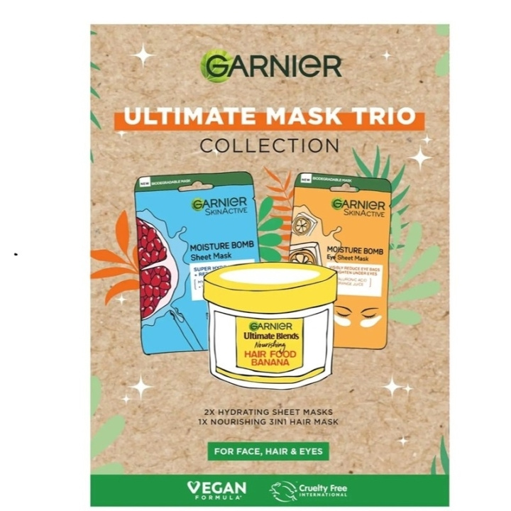 Garnier Ultimate Mask Trio 3pcs i gruppen SKÖNHET & HÄLSA / Hudvård / Ansiktsvård / Masker hos TP E-commerce Nordic AB (C54111)