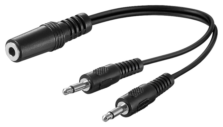 Goobay Adapter för ljud Y-kabel 3,5 mm, 1x stereokontakt till 2x monokontakt Pawl 3,5 mm-uttag (3-pin, Stereo) > 2x spärr 3,5 mm plugg (2-polig, mono) i gruppen HEMELEKTRONIK / Kablar & Adaptrar / Ljud Analog / Adaptrar hos TP E-commerce Nordic AB (C54130)