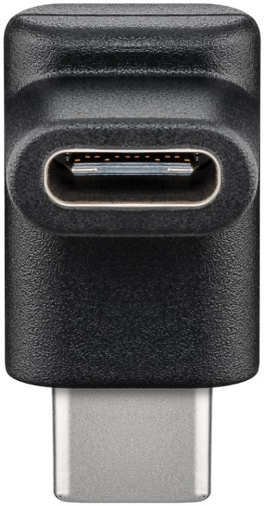 Goobay Adapter USB-C™ till USB-C™ 90°, svart USB-C™ uttag > USB-C™ plugg i gruppen DATORER & KRINGUTRUSTNING / Datorkablar / USB-kablar / USB-C hos TP E-commerce Nordic AB (C54138)