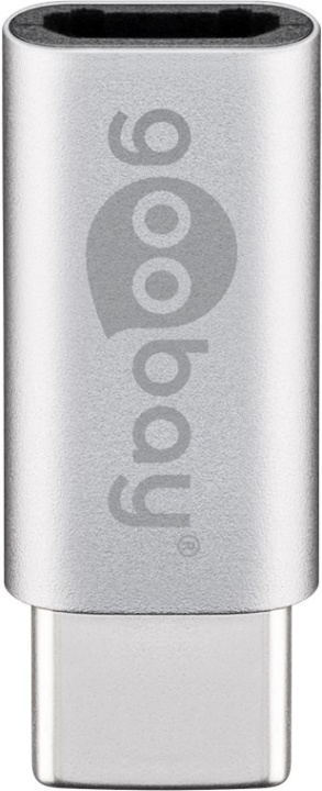 Goobay Adapter USB-C™ till USB 2.0 Micro-B, silver USB-C™ plugg > USB 2,0 mikro uttag (typ B) | DATORER & KRINGUTRUSTNING - Datorkablar - USB-kablar - USB-C | GameStuff