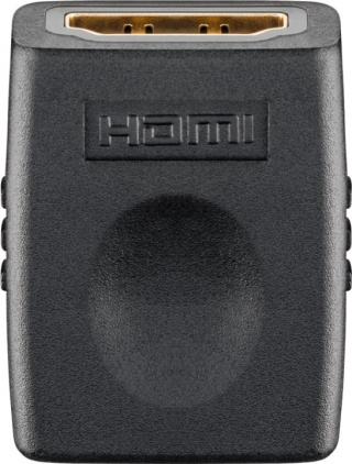 Goobay HDMI™-adapter, koppling, guldpläterad, 8K @ 60 Hz HDMI™-uttag (typ A) > HDMI™-uttag (typ A)