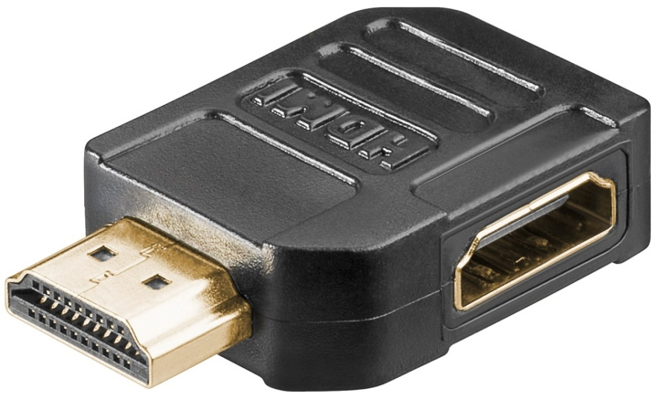 Goobay HDMI™ vinkeladapter 270°, guldpläterad, 8K @ 60 Hz HDMI™-uttag (typ A) > HDMI™ kontakt (typ A) 270 ° i gruppen HEMELEKTRONIK / Kablar & Adaptrar / HDMI / Adaptrar hos TP E-commerce Nordic AB (C54162)