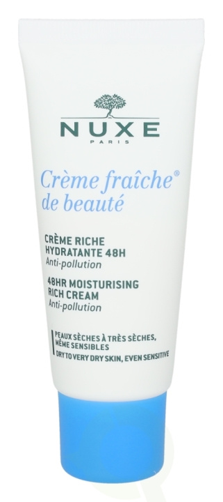 Nuxe Creme Fraiche De Beaute 48H Moisturising Rich Cream 30 ml Dry To Very Dry Skin i gruppen SKÖNHET & HÄLSA / Hudvård / Ansiktsvård / Ansiktskräm hos TP E-commerce Nordic AB (C54279)