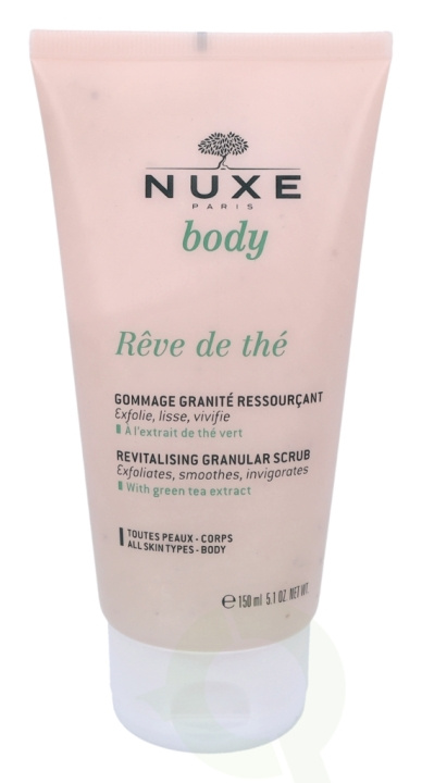 Nuxe Body Reve De The Revitalising Granular Scrub 150 ml Green Tea Extract i gruppen SKÖNHET & HÄLSA / Hudvård / Ansiktsvård / Skrubb / Peeling hos TP E-commerce Nordic AB (C54333)