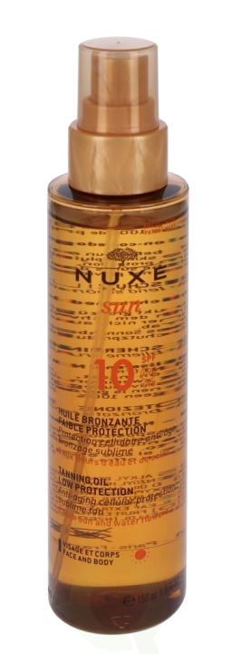 Nuxe Sun Tanning Oil for Face and Body SPF10 150 ml i gruppen SKÖNHET & HÄLSA / Hudvård / Solskydd & Tanning / Solskydd hos TP E-commerce Nordic AB (C54334)