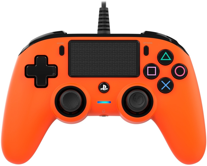 Nacon Wired Compact Controller, Orange, PS4 i gruppen HEMELEKTRONIK / Spelkonsoler & Tillbehör / Sony PlayStation 4 hos TP E-commerce Nordic AB (C54529)