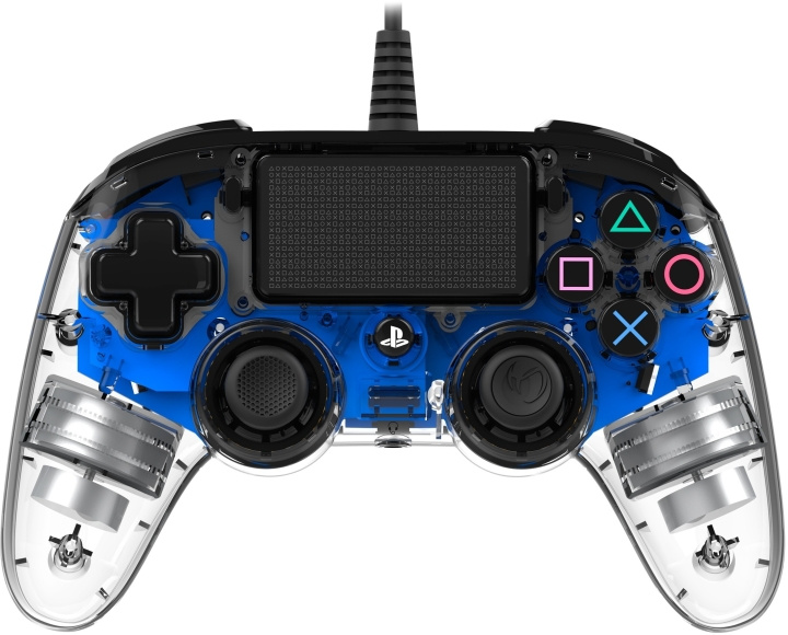 Nacon Wired Compact Controller Upplyst spelkontroll, blå LED, PS4 i gruppen HEMELEKTRONIK / Spelkonsoler & Tillbehör / Sony PlayStation 4 / Tillbehör hos TP E-commerce Nordic AB (C54530)