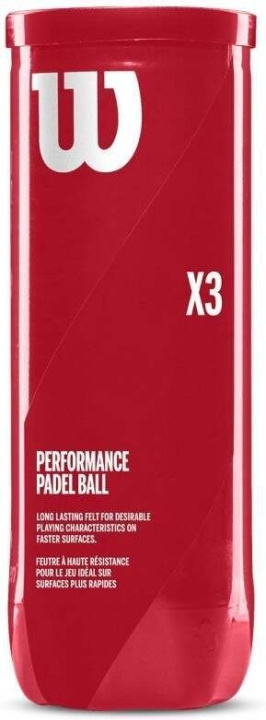 Wilson Padel X3 -padelboll, 3 st i gruppen SPORT, FRITID & HOBBY / Sportutrustning / Padeltillbehör hos TP E-commerce Nordic AB (C54580)
