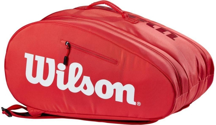 Wilson Padel Super Tour-väska - röd i gruppen SPORT, FRITID & HOBBY / Sportutrustning / Padeltillbehör hos TP E-commerce Nordic AB (C54603)