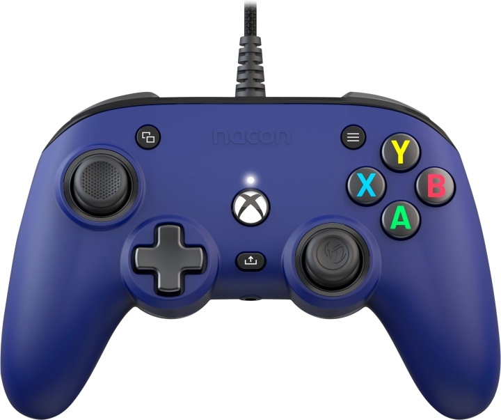 Nacon Pro Compact Wired Game Controller, Blå, Xbox / PC i gruppen HEMELEKTRONIK / Spelkonsoler & Tillbehör / Xbox Series X/S hos TP E-commerce Nordic AB (C54621)