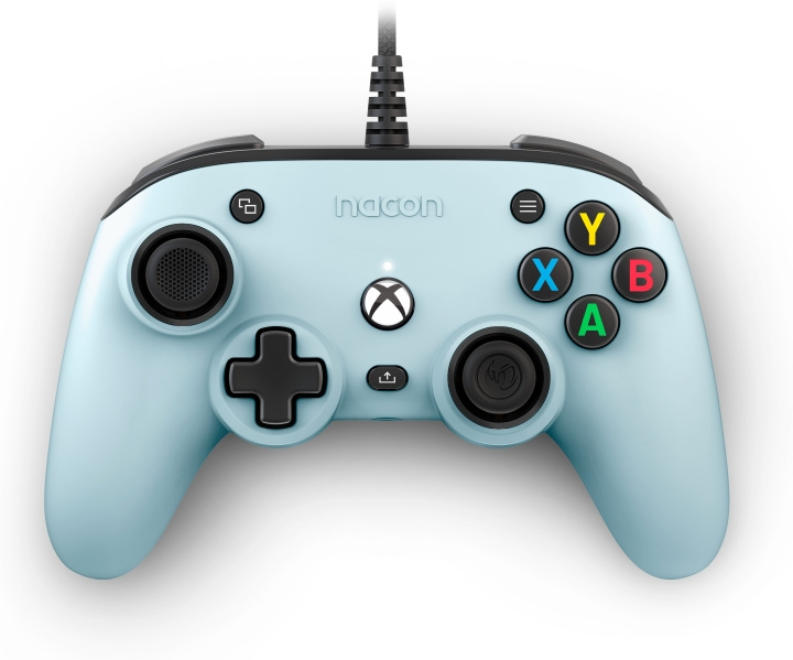 Nacon Pro Compact trådbunden spelkontroll, ljusblå, Xbox / PC i gruppen HEMELEKTRONIK / Spelkonsoler & Tillbehör / Xbox One / Tillbehör hos TP E-commerce Nordic AB (C54623)