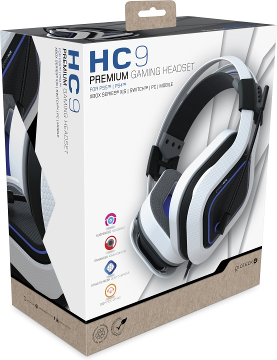 Gioteck HC-9 trådbundna headset, PS5 i gruppen DATORER & KRINGUTRUSTNING / Gaming / Headset hos TP E-commerce Nordic AB (C54636)