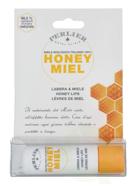 Perlier Honey Lip Balm Stick 5.5 ml i gruppen SKÖNHET & HÄLSA / Makeup / Läppar / Läppbalsam hos TP E-commerce Nordic AB (C54775)