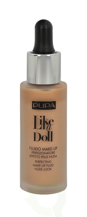 Pupa Milano Pupa Pupa Like A Doll Perfecting Make-Up Fluid SPF15 30 ml #040 Medium Beige i gruppen SKÖNHET & HÄLSA / Makeup / Basmakeup / Foundation hos TP E-commerce Nordic AB (C54811)