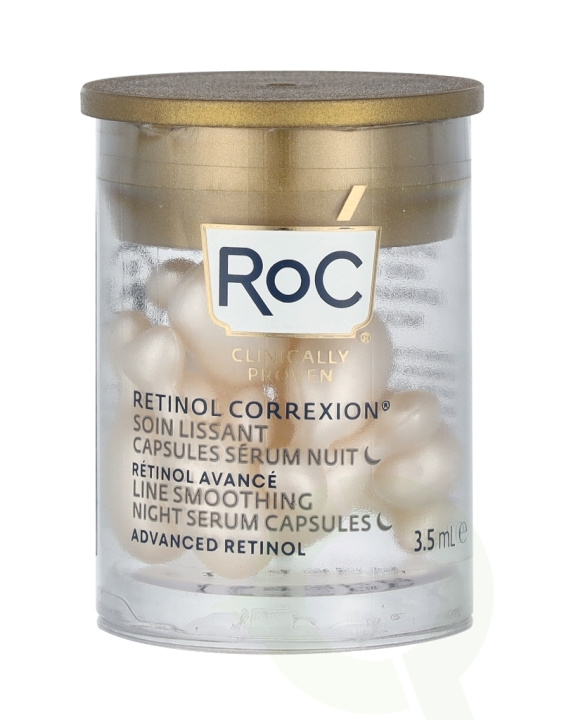 ROC Retinol Correxion Line Smoothing Night Serum 3.5 ml 10 Capsules i gruppen SKÖNHET & HÄLSA / Hudvård / Ansiktsvård / Serum Hud hos TP E-commerce Nordic AB (C54999)