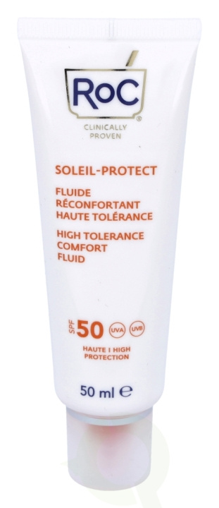 ROC Soleil-Protect High Tolerance Fluid SPF50+ 50 ml Comforts Sensitive Skin i gruppen SKÖNHET & HÄLSA / Hudvård / Solskydd & Tanning / Solskydd hos TP E-commerce Nordic AB (C55002)