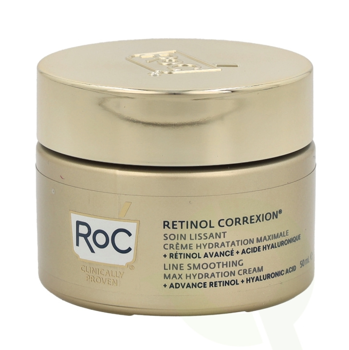 ROC Retinol Correxion Line Smoothing Max Hydration Cream 50 ml i gruppen SKÖNHET & HÄLSA / Hudvård / Ansiktsvård / Ansiktskräm hos TP E-commerce Nordic AB (C55003)