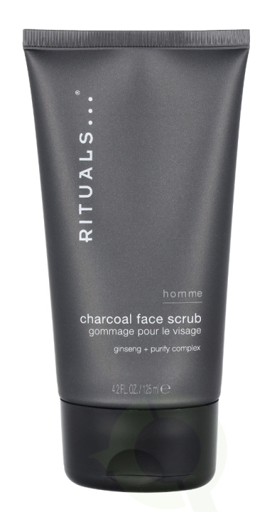 Rituals Homme Charcoal Face Scrub 125 ml Ginseng + Purity Complex i gruppen SKÖNHET & HÄLSA / Hudvård / Ansiktsvård / Rengöring hos TP E-commerce Nordic AB (C55014)