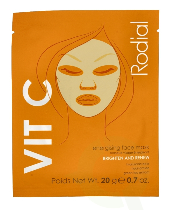 Rodial Vit C Cellulose Sheet Mask 20 ml Brighten And Renew i gruppen SKÖNHET & HÄLSA / Hudvård / Ansiktsvård / Masker hos TP E-commerce Nordic AB (C55038)