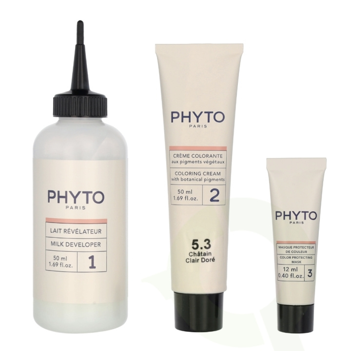 Phyto Phytocolor Permanent Color 112 ml #5.3 Light Golden Brown i gruppen SKÖNHET & HÄLSA / Hår & Styling / Hårvårdsprodukter / Hårfärg / Hårfärg & Färgbomb hos TP E-commerce Nordic AB (C55168)