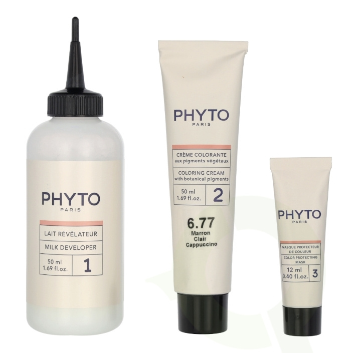 Phyto Phytocolor Permanent Color 112 ml #6.77 Light Brown Cappuccino i gruppen SKÖNHET & HÄLSA / Hår & Styling / Hårvårdsprodukter / Hårfärg / Hårfärg & Färgbomb hos TP E-commerce Nordic AB (C55171)