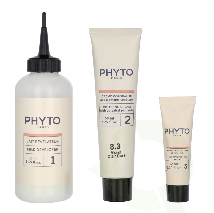 Phyto Phytocolor Permanent Color 112 ml #8.3 Light Golden Blonde i gruppen SKÖNHET & HÄLSA / Hår & Styling / Hårvårdsprodukter / Hårfärg / Hårfärg & Färgbomb hos TP E-commerce Nordic AB (C55174)