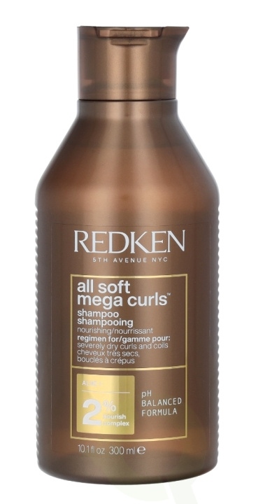 Redken All Soft Mega Curls Shampoo 300 ml i gruppen SKÖNHET & HÄLSA / Hår & Styling / Hårvårdsprodukter / Schampo hos TP E-commerce Nordic AB (C55185)