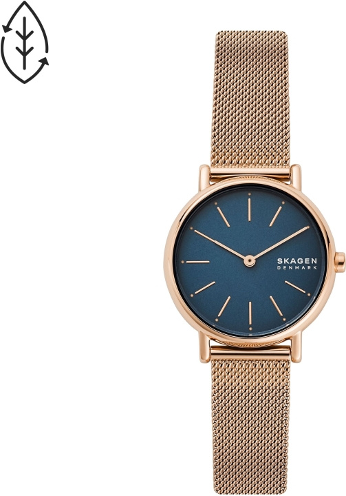 Fossil Skagen Signatur SKW2837 armbandsur, 30 mm, Mörkblå/Roséguld i gruppen SPORT, FRITID & HOBBY / Accessoarer / Klockor hos TP E-commerce Nordic AB (C55290)