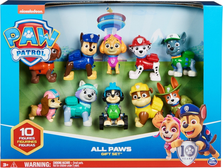 Paw Patrol figurpaket, 10 figurer i gruppen LEKSAKER, BARN- & BABYPRODUKTER / Leksaker / Figurer, Miniatyrer & tillbehör hos TP E-commerce Nordic AB (C55312)